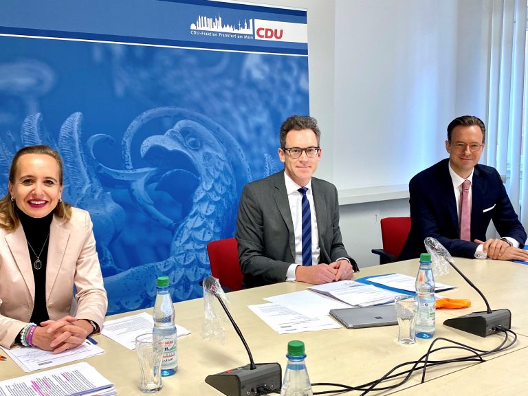 Pressekonferenz CDU-Fraktion Frankfurt zum Thema Drogenpolitik