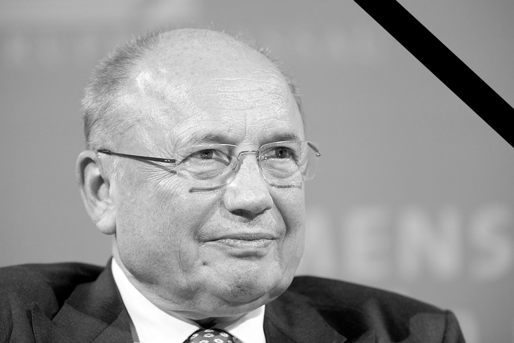 Friedrich von Metzler mit Trauerflor